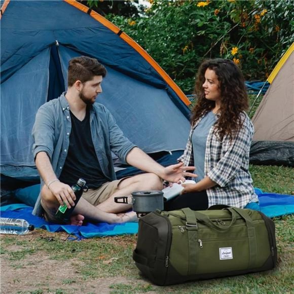 Amazon.com | Laripwit Travel Duffle Bag for men 40L Medium  Travel Duffle Bag for men 40L Medium Gym Bag with Shoes Compartment, Green